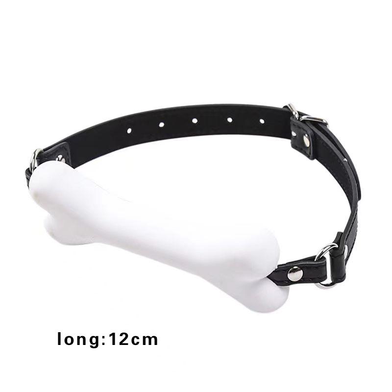 High-end Sex SM Prop Mouth Plug Dog Bone Props Compulsory Sex Mouth Ball Control Forbidden Language Dogs Adult Toys Sexy