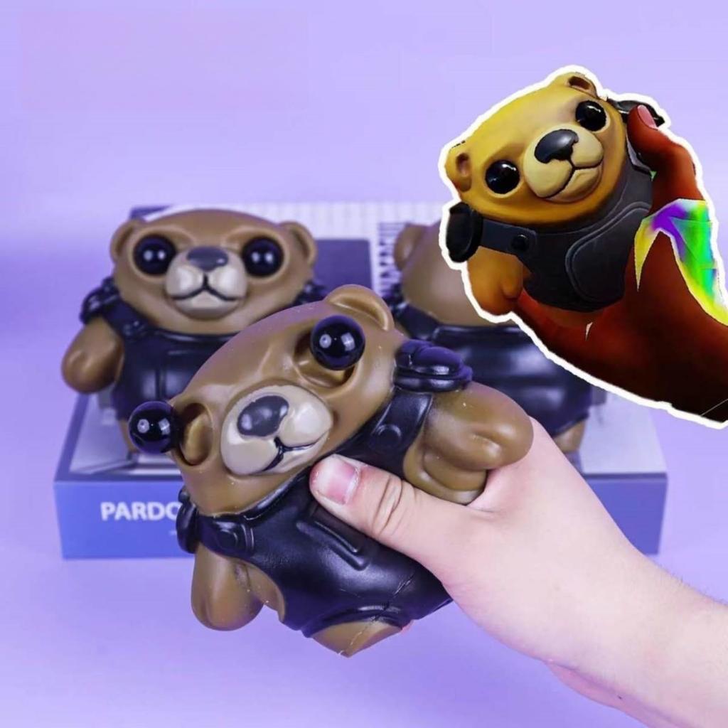 YAYANA Tactical Valorant Stress Squishy Cute Anime Time Soft Perfect As a Gift for or As a Prize for Festivals Bear, Speech-Speaking Reliever, Toy,