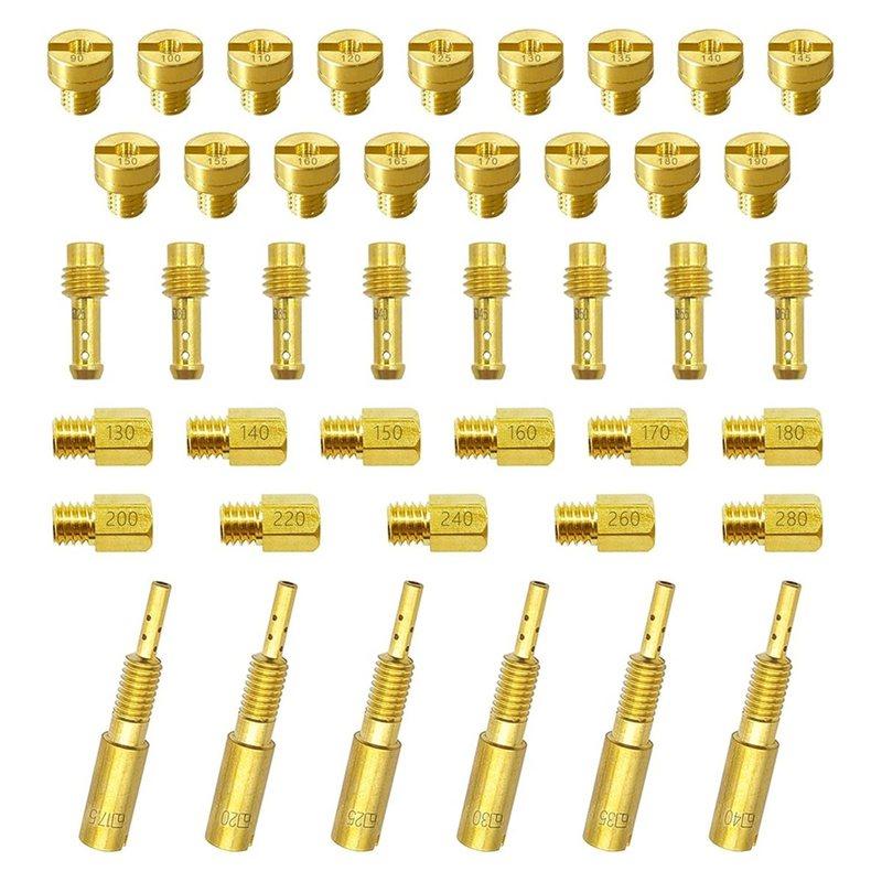 LNHF Carburetor Jet Kit for Main & Pilot Slow Jet 42 Pcs N100.604 VM28/486 VM4/042 VM22/210