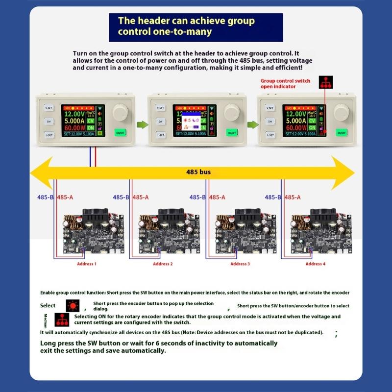Upgrades Digital Controlled Power Supply 252W 7A Output Constant Electric Current Regulation for Charging Testing Lab
