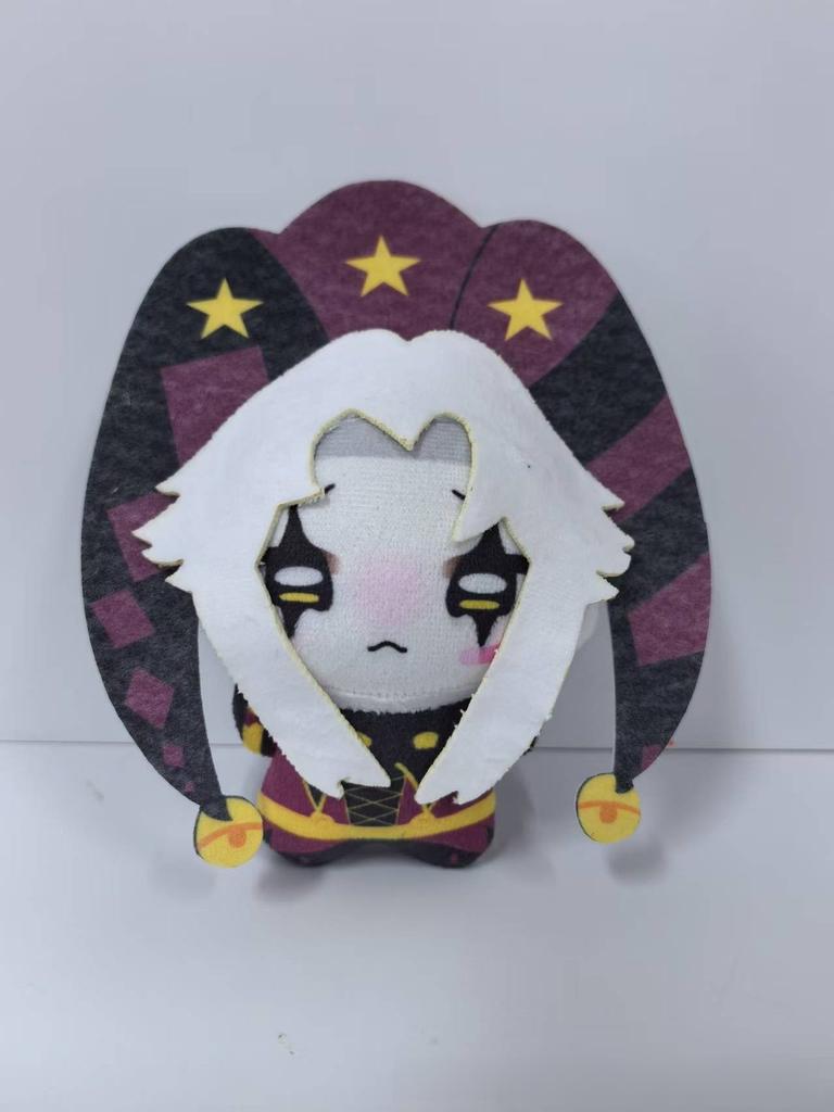 Pierrothe Harlequin Plush Doll With Short Velvet Fabric For Collectors And Kids