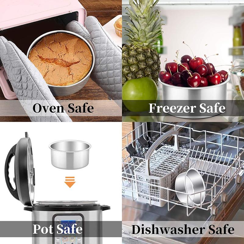 3/4Pcs Round Cake Mold Set 4In Aluminum Alloy Cake Pan Set Mini Cake Tins DIY Pastry Pudding Cake Mould Bakeware Baking Tool