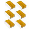 6Pcs Violin Rosin Bow String Rosin Instrument Accessory Low Dust Universal for Viola Cello Yellow