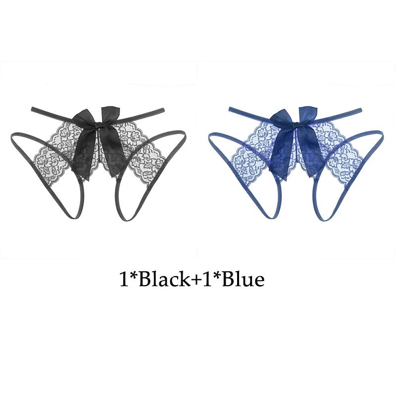 Women's Lace Open Crotch Panties Transparent Crotchless Underwear Sexy Mesh Hollow Out Female Lingerie Erotic Costumes