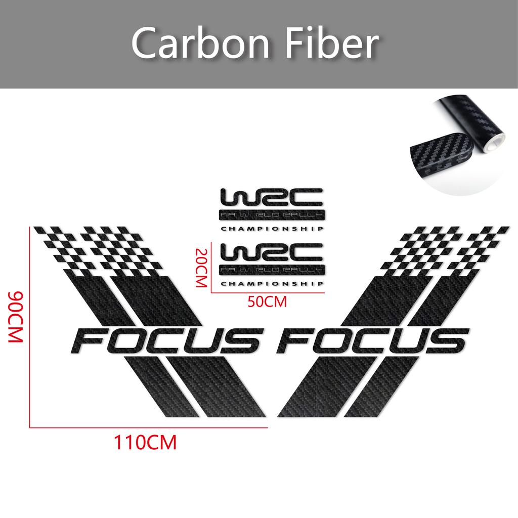 Samochodowe Naklejki na Obie Strony Nadwozia Stylowy Sportowy Styl Wyścigowy Auto Naklejka z Folii Winylowej Pasuje Do Ford Focus 2 3 MK2 MK3 Akcesoria Samochodowe