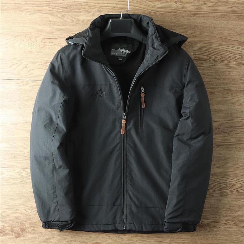 Men's Outdoor Fleece-Lined Windproof Waterproof Jacket