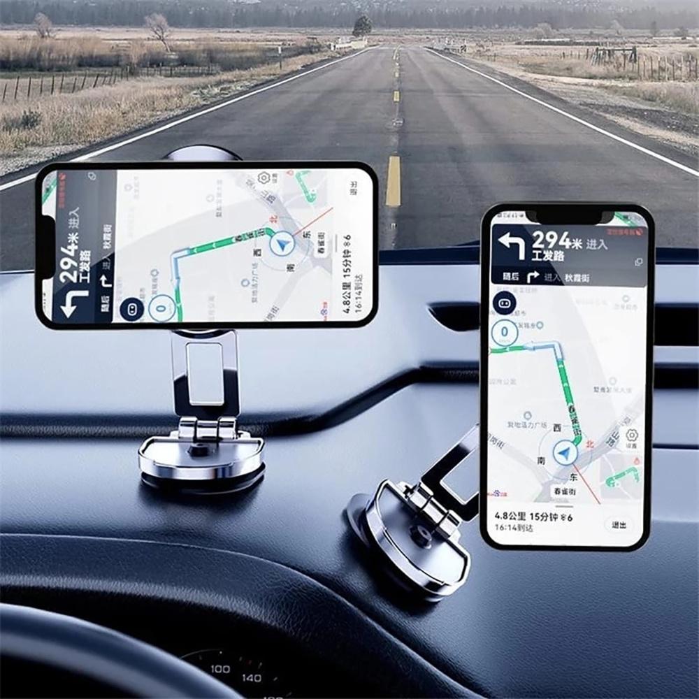 360 Degree Magnetic Car Phone Holder Magnet Dashboard Sticking Smartphone Foldable Phone Bracket In Car
