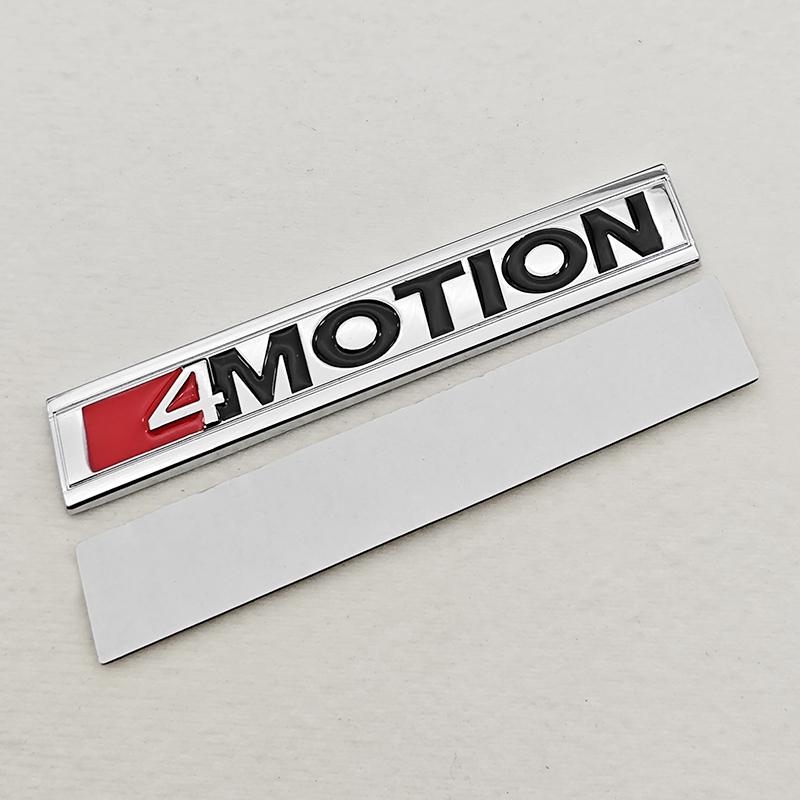 SVLHP1 3D Car 4MOTION Emblem Logo Trim Front Hood Grille Badge Rear Trunk Sticker For VW Volkswagen Polo Golf Passat Jetta Accessories