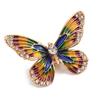 Women's Insect Brooch, Rhinestone Brooch, Metal Accessory, Butterfly Brooch