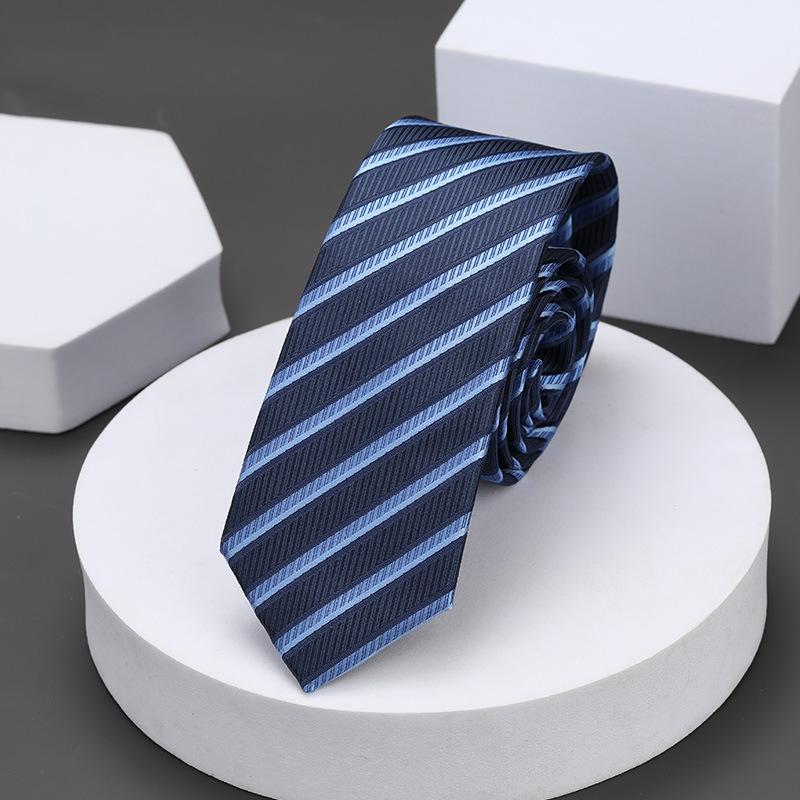 Korean Version Of Casual 5Cm Men'S And Women'S Business Dress Groom Wedding Stripe Hand Play Work Narrow Lazy Solid Color Tie