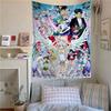 Anime S-Sailor Lovely M-Moon Tapestry Art Printing Japanese Wall Tapestry Anime Wall Hanging Home Decor