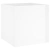 808798 vidaXL Jardinière Blanc brillant 40x40x40 cm Bois d'ingénierie