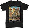 Men's Angers France Vintage French Travel Poster Design T Shirt