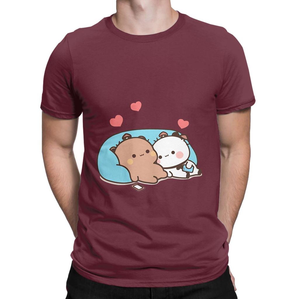 Bear and Panda Bubu Dudu in Sofa Funny Graphic 100 Cotton TShirt Bubu Dudu Tees Tops For Unisex