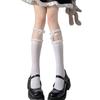 JK Calf Socks Lolita Lace Tube Socks Women's Summer Thin Bow Lolita Cute Half Socks Thin
