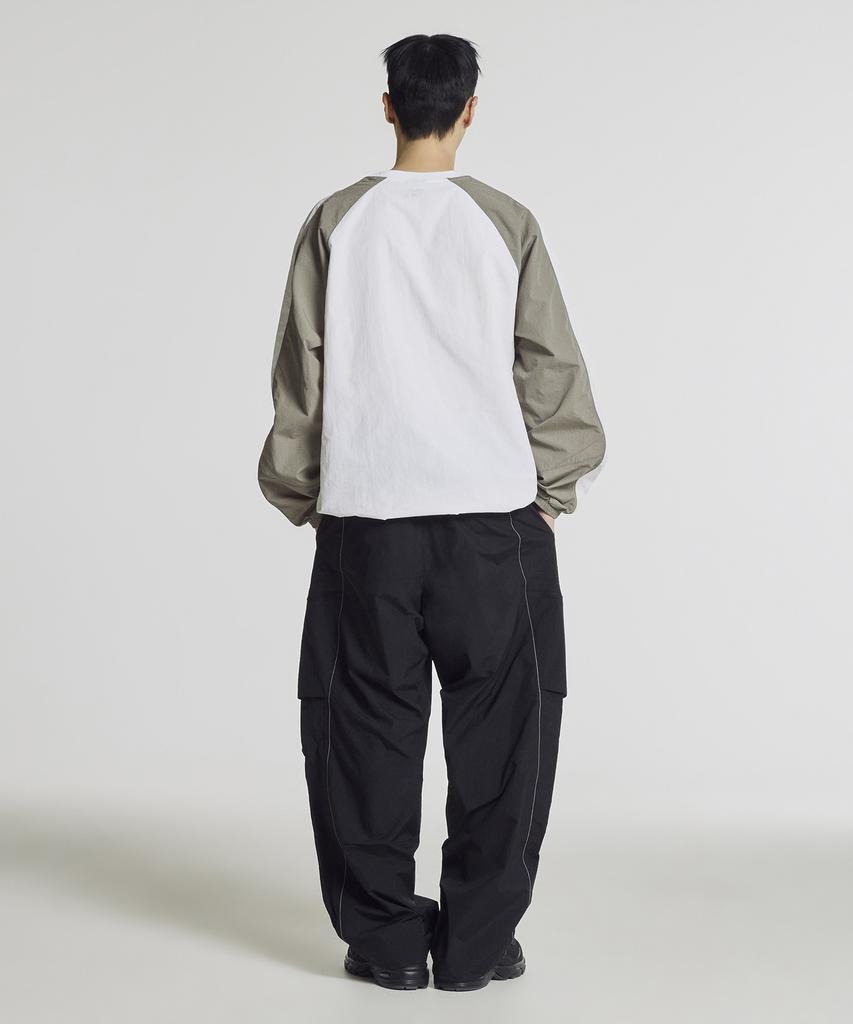 Nyuballanseu Nbntg21413 / Uni Nano Light Parachute Wide Pants (Black)