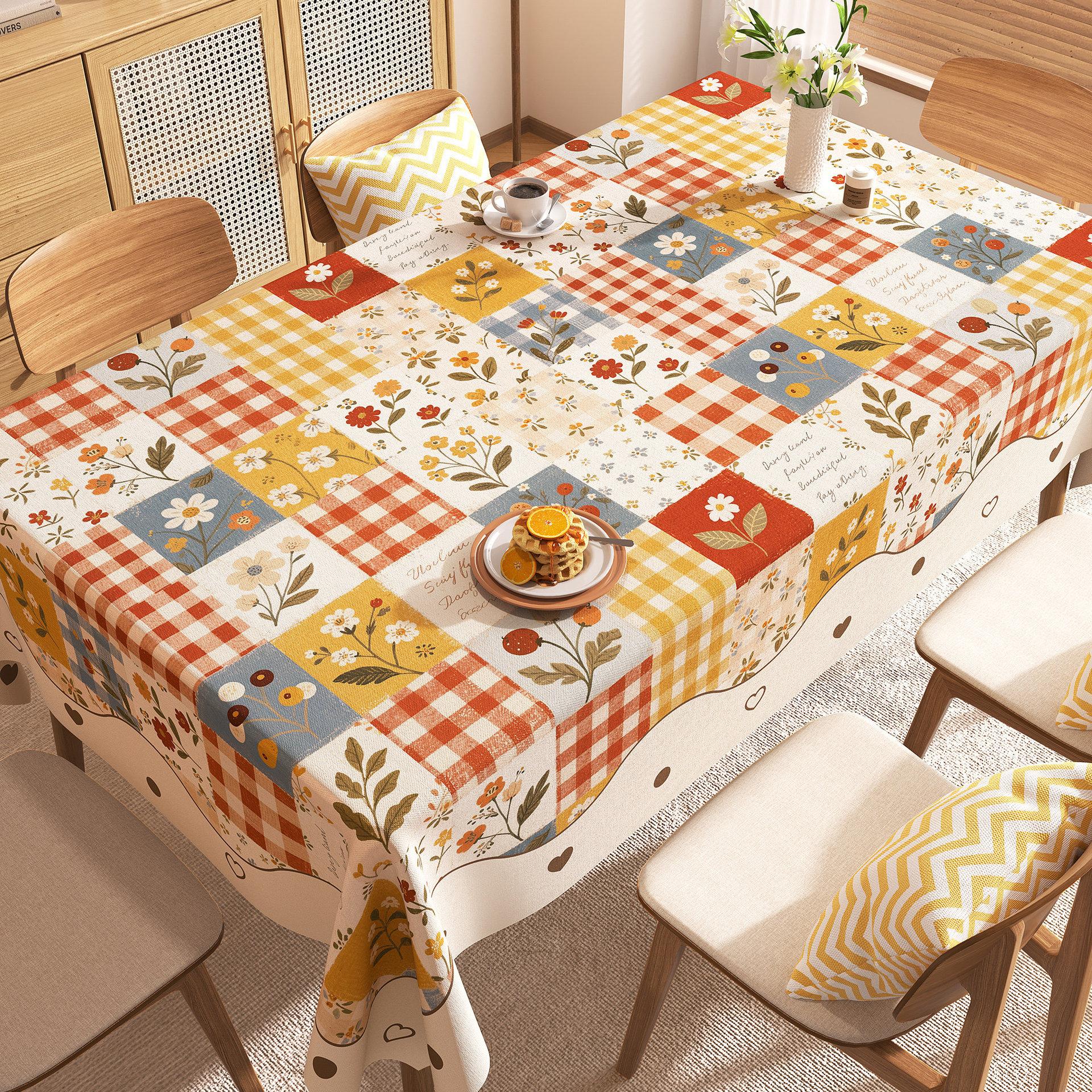 American Countryside Style Table Cloth Soft Imitation Sheepskin Tablecloth Wear Resistant Durable Thick Anti Slip Table Cover Rectangular Table-mat 80x120cm