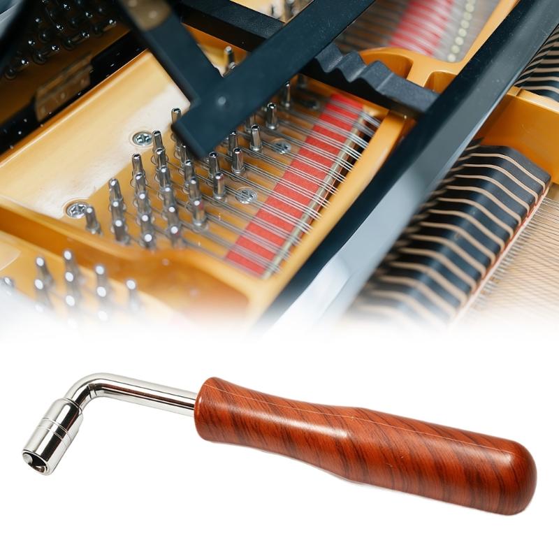 Pack Of 2 Professional Octagonal Piano Correction Wrench Tools For Piano And Guzheng Made Of Durable Stainless Steel And ABS