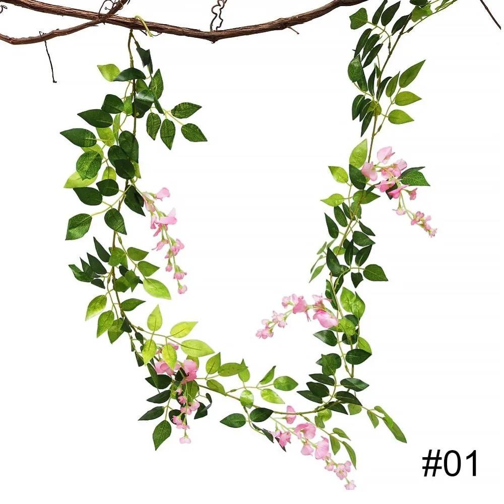 

1,8 м искусственный цветок глициния лоза реквизит для фотографий украшение для дома вечеринка свадьба украшение фон для фотостудии орнамент розовый