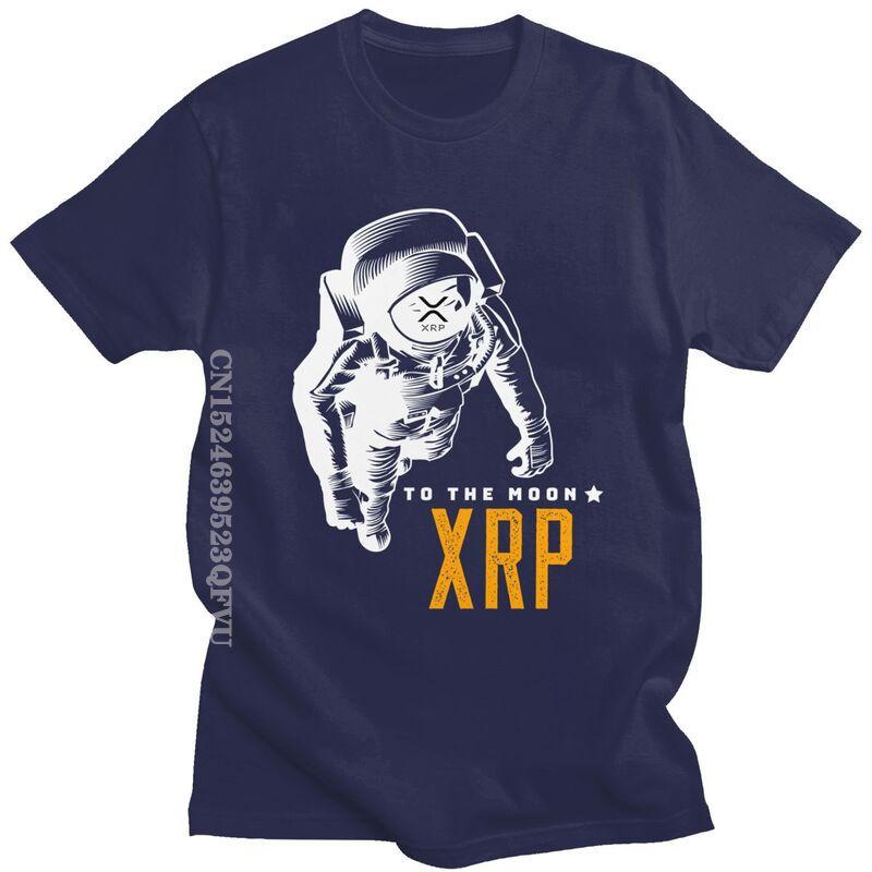 

Cool Amazing Ripple XRP Moon T Shirts Unisex Streetwear Unisex Bitcoin Crypto T Shirt Streetwear Tee Oversized Cotton Tshirt Harajuku 4XL