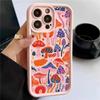 Case For iPhone 17 Cases iPhone 16 Pro Max Case Colorful Mushroom Silicone Case For iPhone 15 Plus 14 13 12 11 16E 17 Air Cover