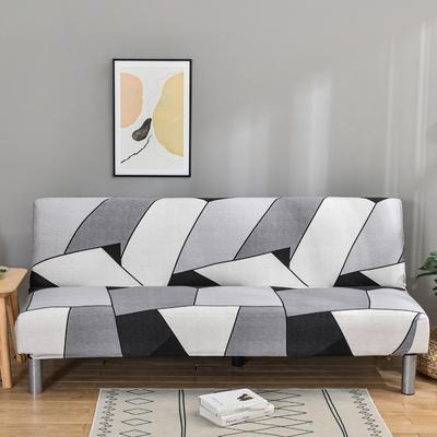 String Printed Folding Sofa Bed Cover Sofa Covers Stretch Double Seat Cover Slipcovers For Living Room Geometric Print