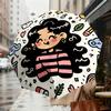 Rainbow Dreams: Cute Cartoon Character Umbrella Auto-Open/Close, Lightweight & Durable, Ideal Travel Accessory and Gift 154