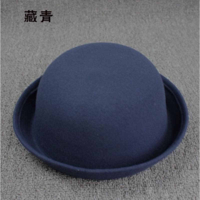 Meier Moda Uomo e Donna Cappello Bombetta in Lana Riccia Britannica Cappello Jazz