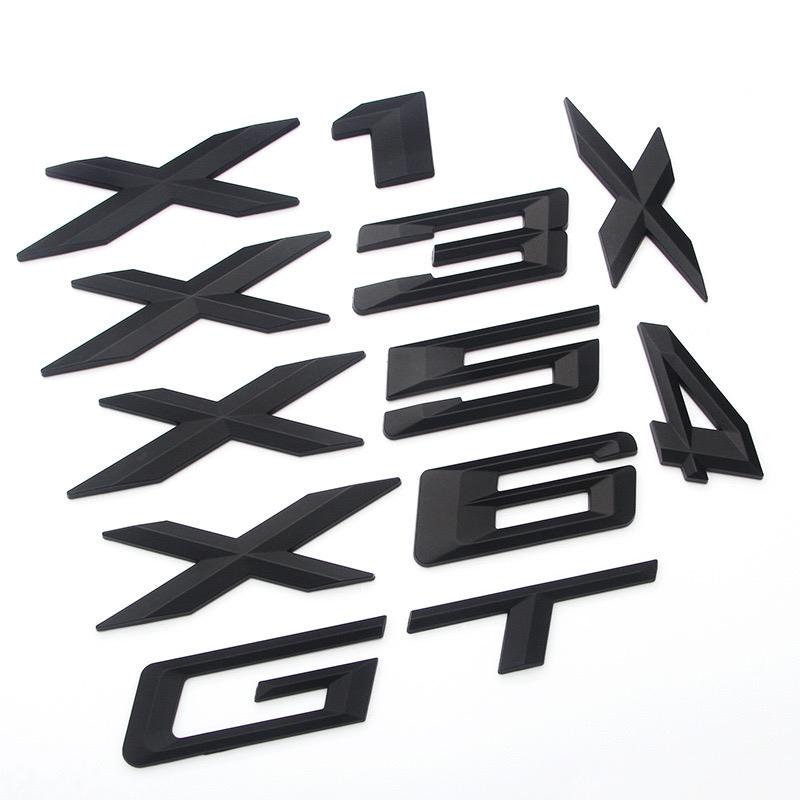 3D ABS For BMW New X1 X2 X3 X4 X5 X6 X7 GT Logo Letter Rear Trunk Emblem Badge Car Sticker Decals Car Styling Accessories Yk2