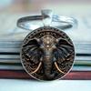 Fashion Alloy Keychain Pendant Round Metal Key Ring
