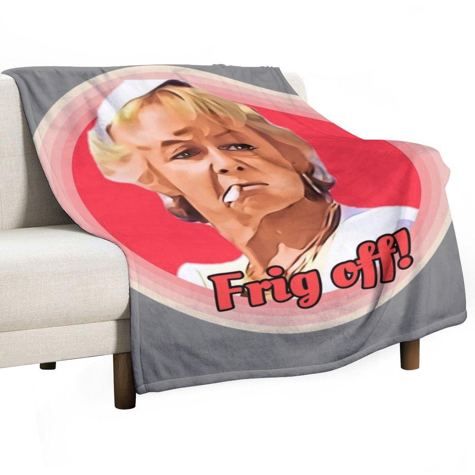 Madge - Benidorm Throw Blanket blankets and throws Cute Plaid valentine gift ideas Personalized Gift Blankets 30x40in