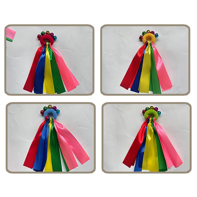 1 buc panglică pentru încheietura mâinii pentru sporturi de echipă pompon majorete meci mare pom club dans props brățară elastică cu frânghie elastică