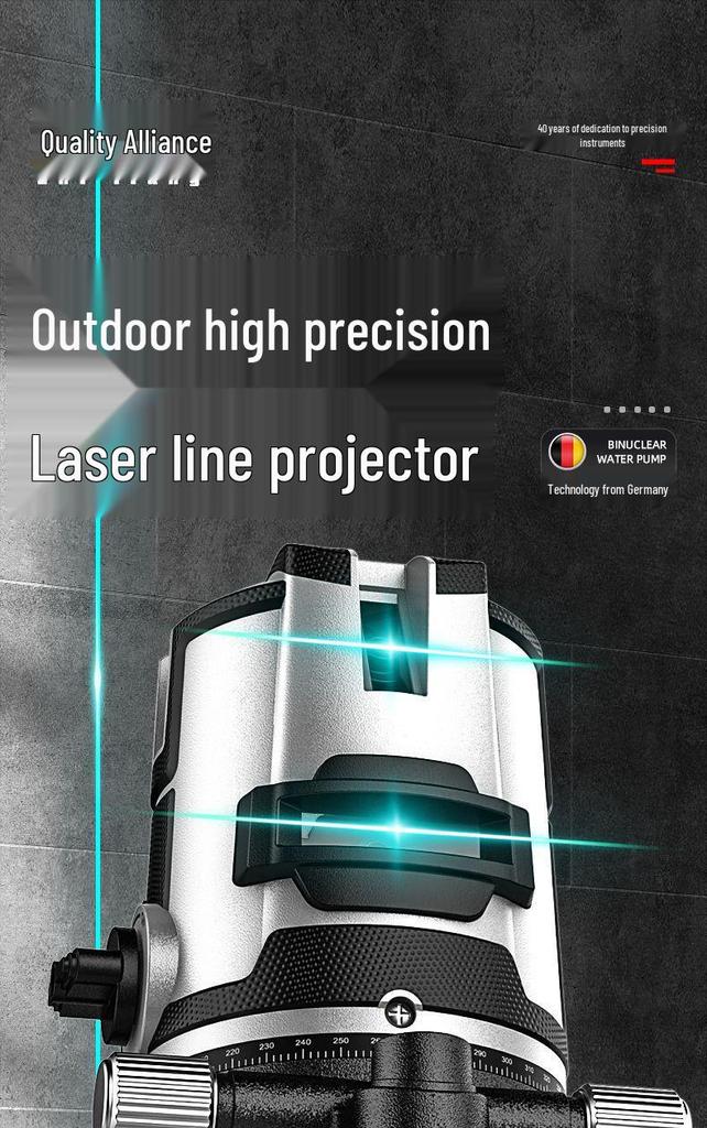 High-Precision Outdoor Laser Level: Automatic Infrared & Blue Light Leveler
