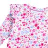 Jenter Solbeskyttende Badedraktsett Todelt Rash Guard Langermet Badebukse Tankini med Bikinibunn Blomstertrykk Barn Strandklær