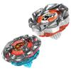 BeyBlade X Dual Pack Clamp Crab 9-65S BX and Crest Leon 4-55A UX, 2 Takara Tomy Battle Tops Right Rotation, from 8 Years
