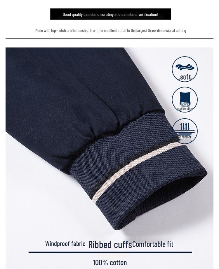 Leadino Nautica Men's Baseball Collar Jacket: Comfortable, Versatile, Plus Size Casual Outerwear for Spring and Autumn