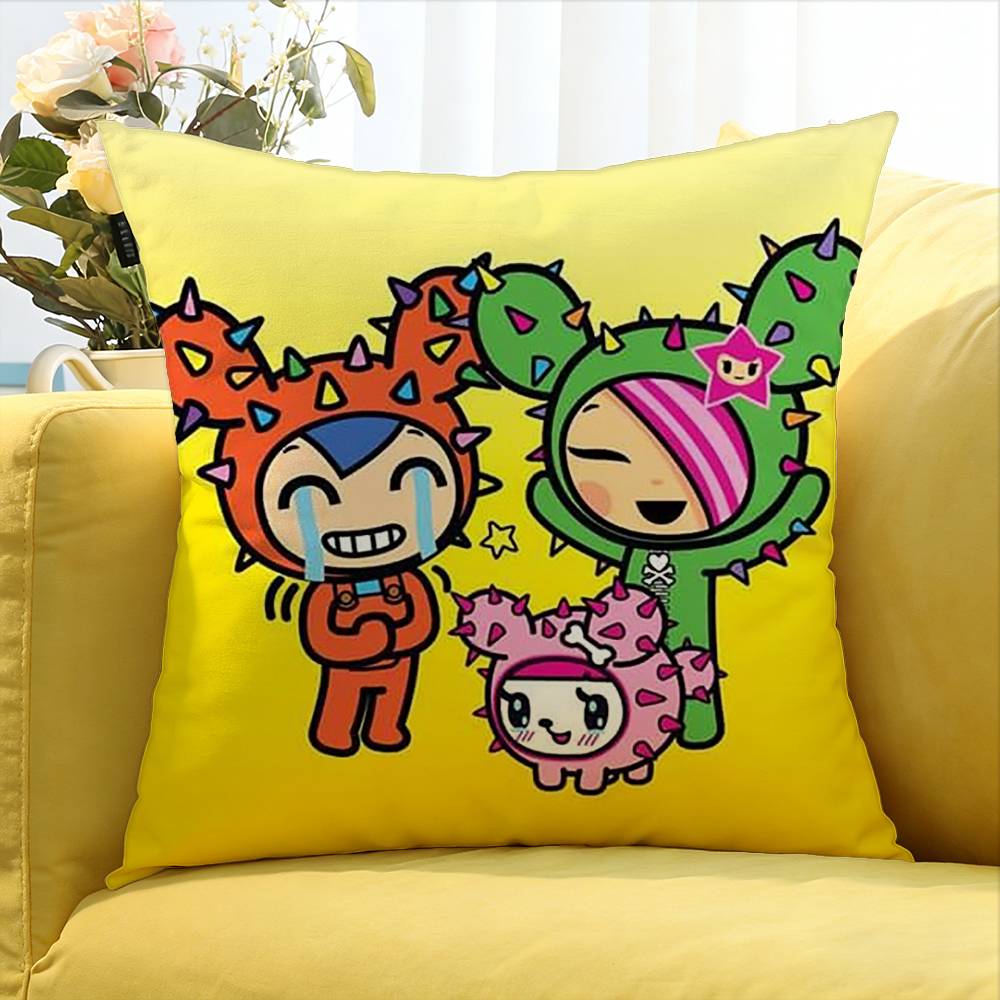 T-Tokidoki-S   Various Sizes Square Pillow Case For Car Home Bedchamber Decor