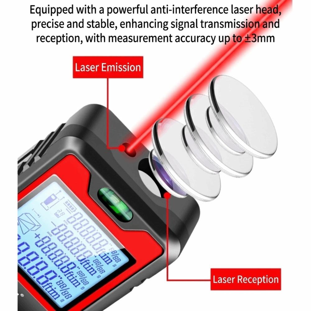 High Precision Laser Rangefinder Rechargeable Laser Range Finder  Construction Site
