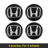 4Pcs Car Wheel Hub Center Metal Decals Sticker Accessories For Honda Civic Fit Jazz Accord Pilot CRV Odyssey Passport City HRV EC5