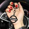 1Pcs 3D Metal Car Keychain Keyring Key Holder Couple Gifts Pendant For Nissan Nismo Qashqai X J10 J11 Trail Tiida Juke Teana Pulsar Altima