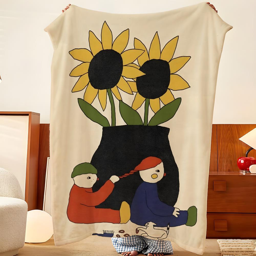 Artist R-Raysa F-Fontana Throw Flannel Throw Blanket, Lightweight Cozy, Durable Washable Cute Cool