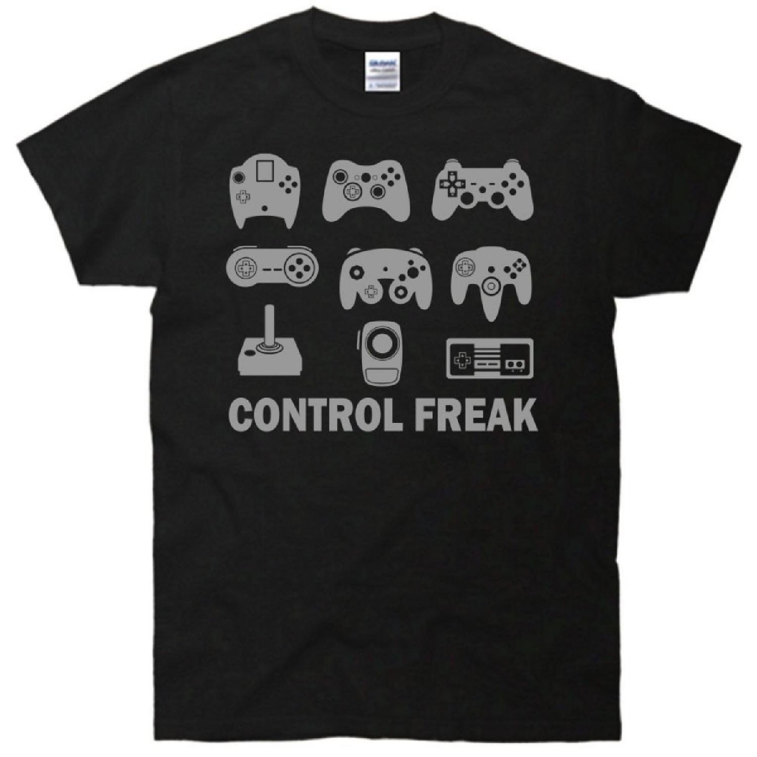 Control Freak Video Game Funny Gamer T-Shirt S
