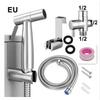 Women's Bidet Sprayer Set: High-Pressure Booster Faucet, Shower Head, and 304 Stainless Steel Toilet Splitter.