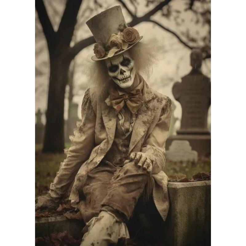 Dark Academia Art Grotesque Poster Prints Gothic Ghost Witch Monster Demon Devil Canvas Painting Wall Art Home Decor Unframed