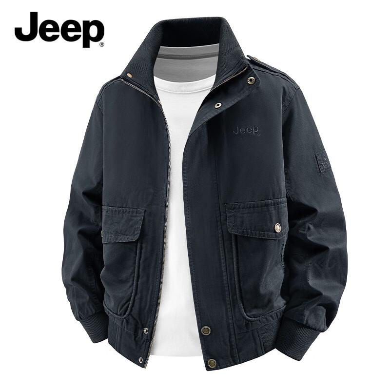 Мужская хлопковая куртка Jeep M чёрный