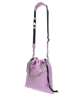 Faux Leather Drawstring Shoulder Light Purple X-girl Bag, Women's,