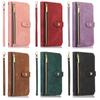 Multi-Card Slot Wallet Lederhülle für Xiaomi Redmi Note 12 4G 5G 12 Pro 11s 11Pro 10 Pro 9c Crossbody Lanyard Case Handytasche