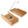 2Pcs Bamboo Wood Soap Cutter , Beveler Planer Wire Slicer for Handmade Candles Trimming Cheese DIY
