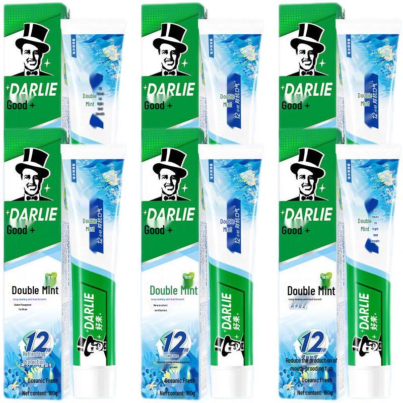 Hawley Darlie Double Mint Ocean Fresh Toothpaste 6-Pack Bundle