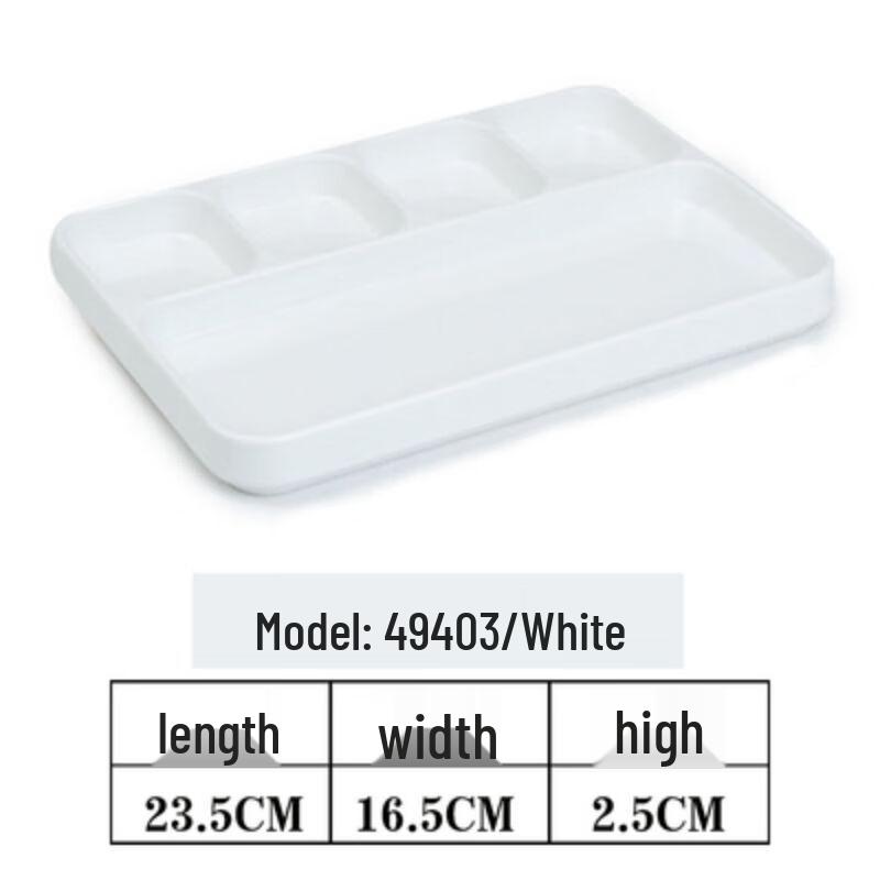 Melamine Divided Condiment Plate